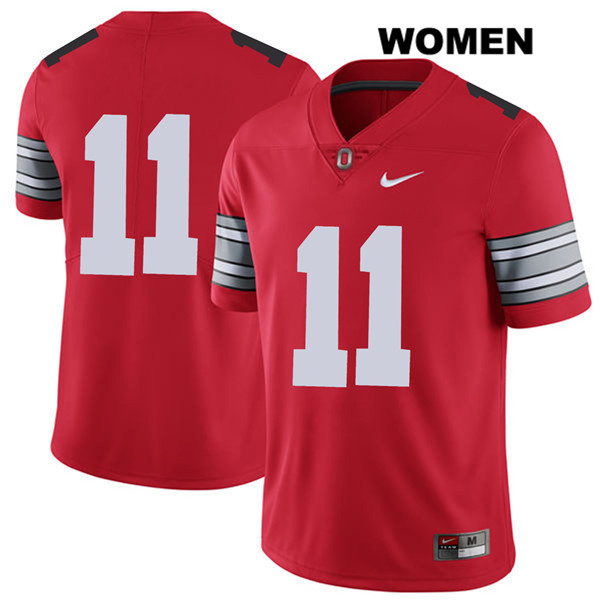 Ohio State Buckeyes Women's Austin Mack #11 Red Authentic Nike 2018 Spring Game No Name College NCAA Stitched Football Jersey GU19M87DS